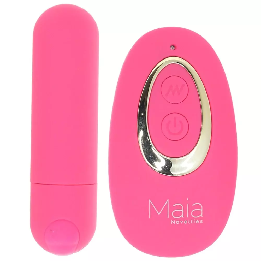 Jessi Remote Control Rechargeable Silicone Bullet Vibe In Pink